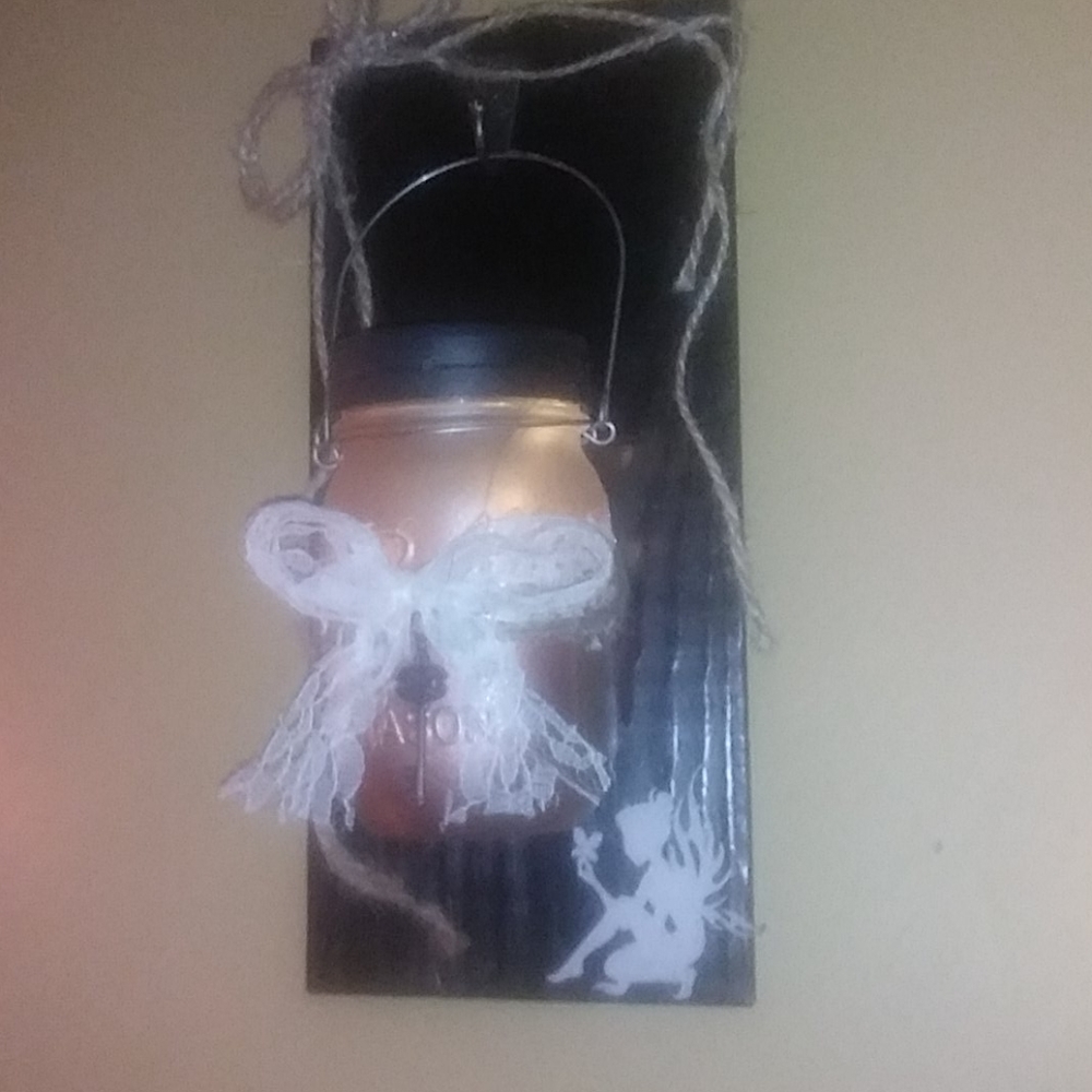 Gorgeous Set of rustic mason jar sconces